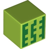 Lego hlava Minecraft meloun, limetková (6215171)